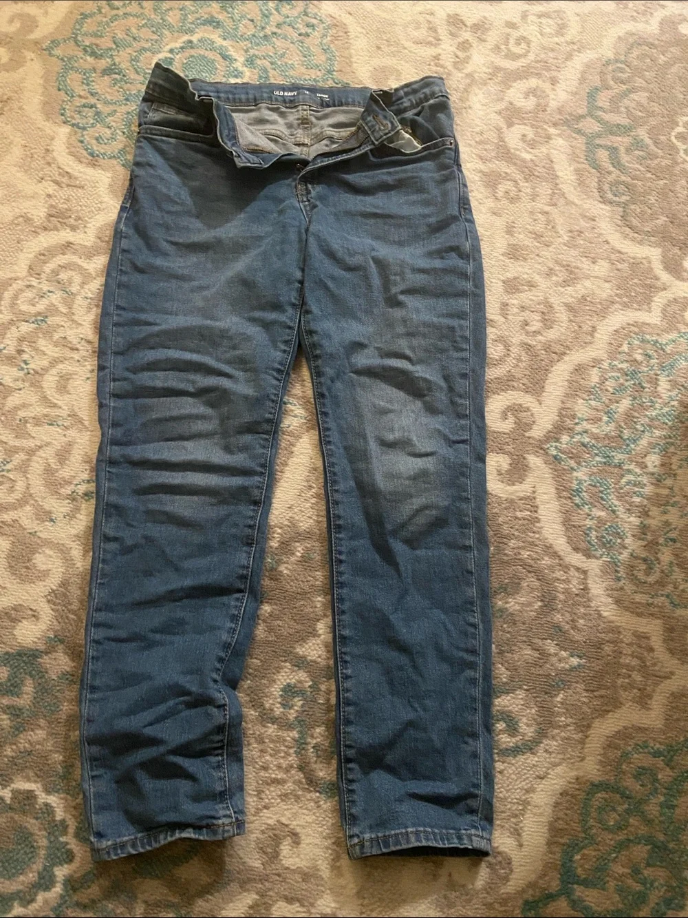Old Navy Women's Straight-Leg Dark Blue Jeans